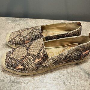 Sam Edelman - Pink Snake, Leather Espadrilles - 9.5
